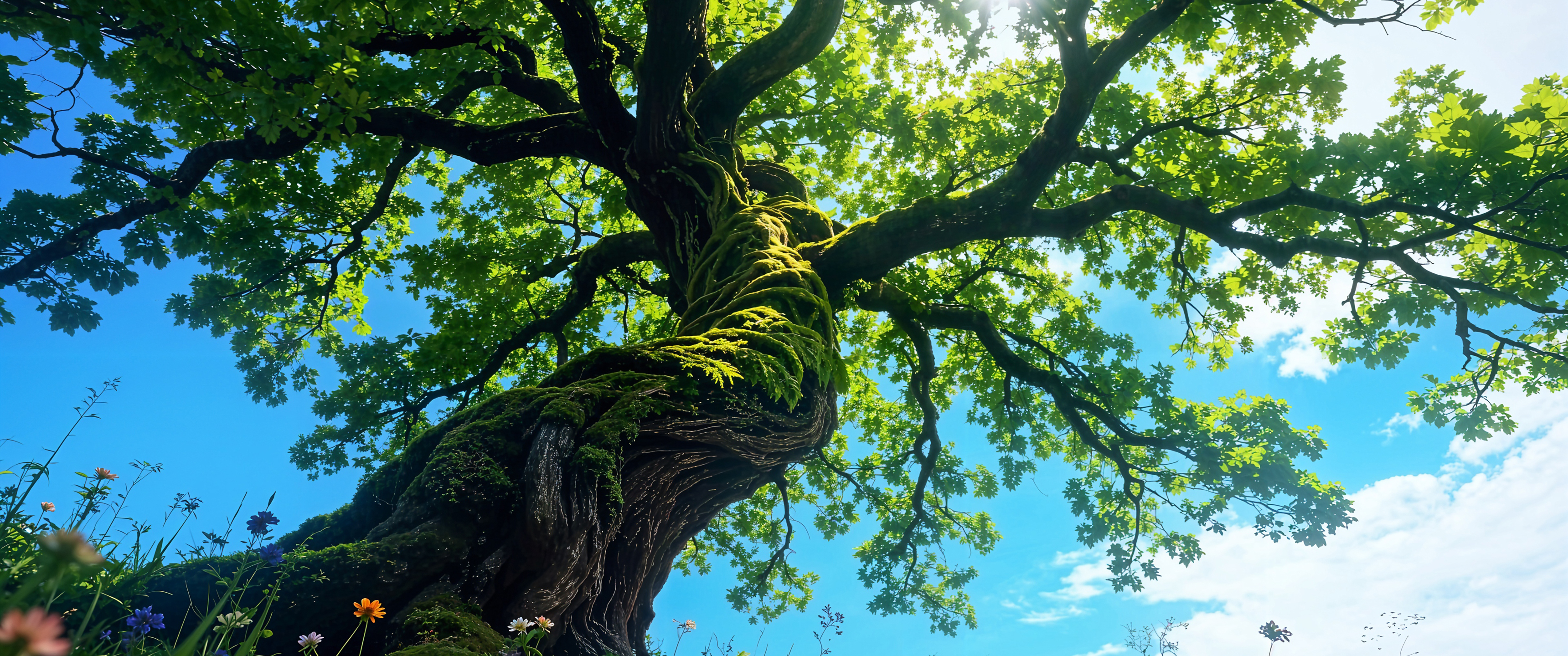 夏树风景 高清带鱼屏壁纸3440x1440