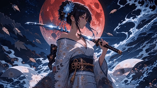 二次元武侠风美女壁纸