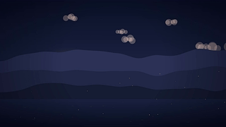 【HTML动态壁纸】山谷日落×星空湖｜实时时钟·鼠标互动·4K自适应