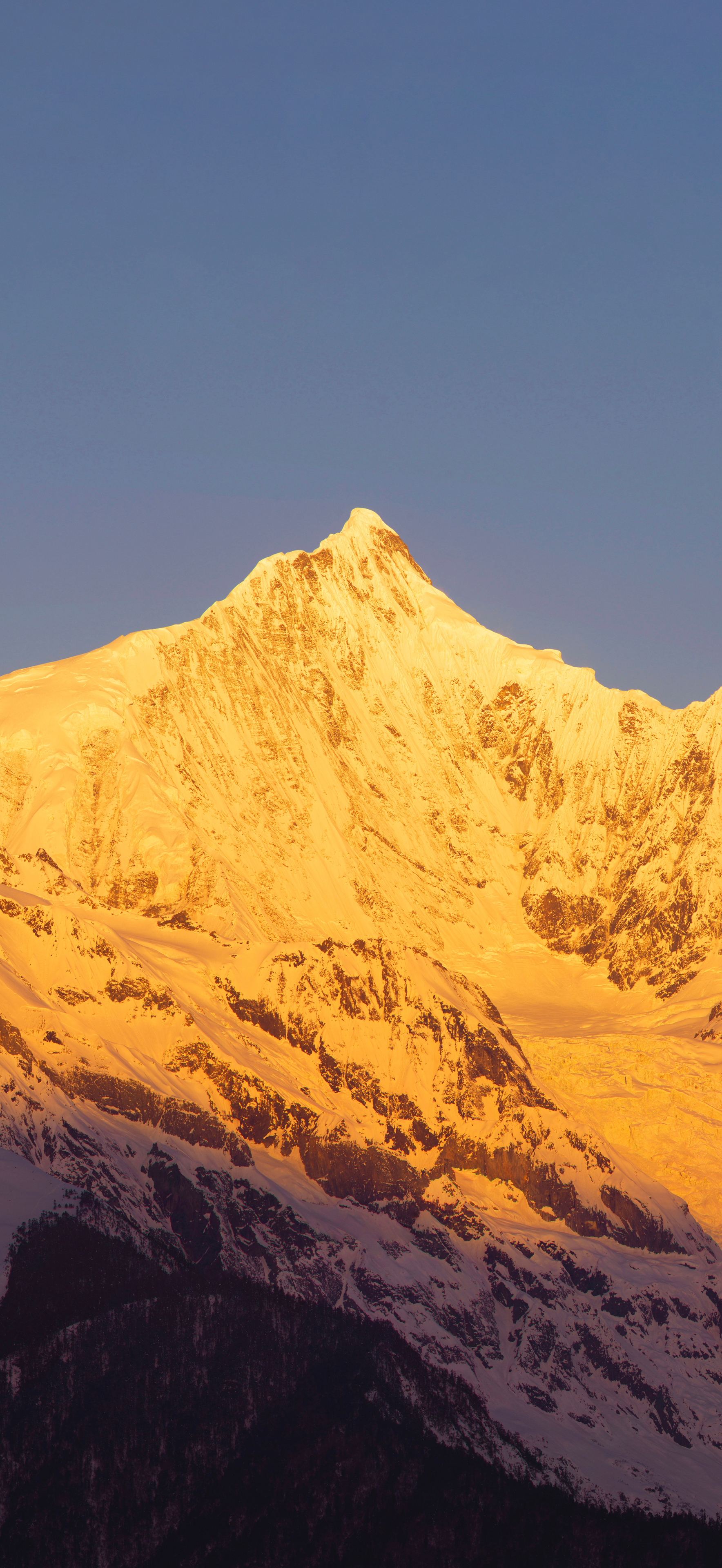 日照金山 平平安安 高清风景4k手机壁纸竖屏