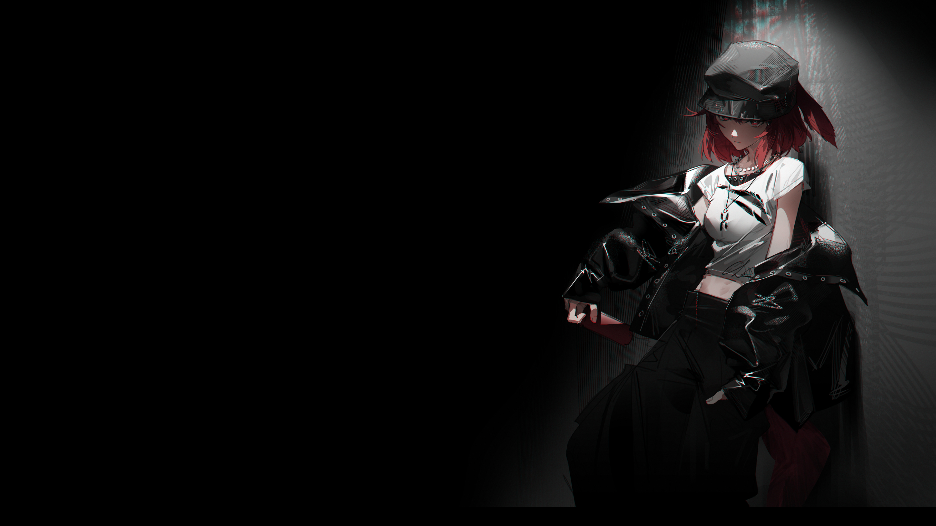 明日方舟 暗黑少女 4k高清壁纸 3840x2160