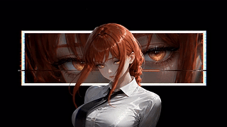 红发金瞳冷艳少女