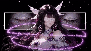 紫翼蕾丝蒙眼少女