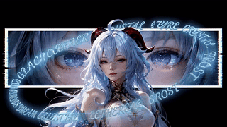 蓝发梦幻少女