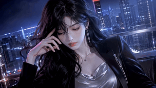 都市夜色冷艳美人