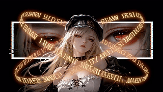 黑金发光酷飒少女