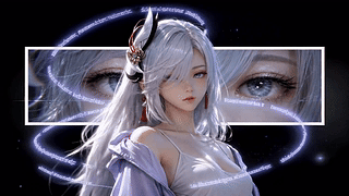 银发梦幻少女