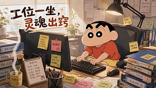 工位一坐，灵魂出窍