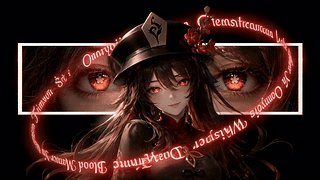 绯色花影暗夜少女