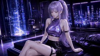 紫夜赛博少女