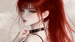 红发高马尾少女
