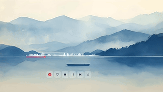 晨雾孤舟