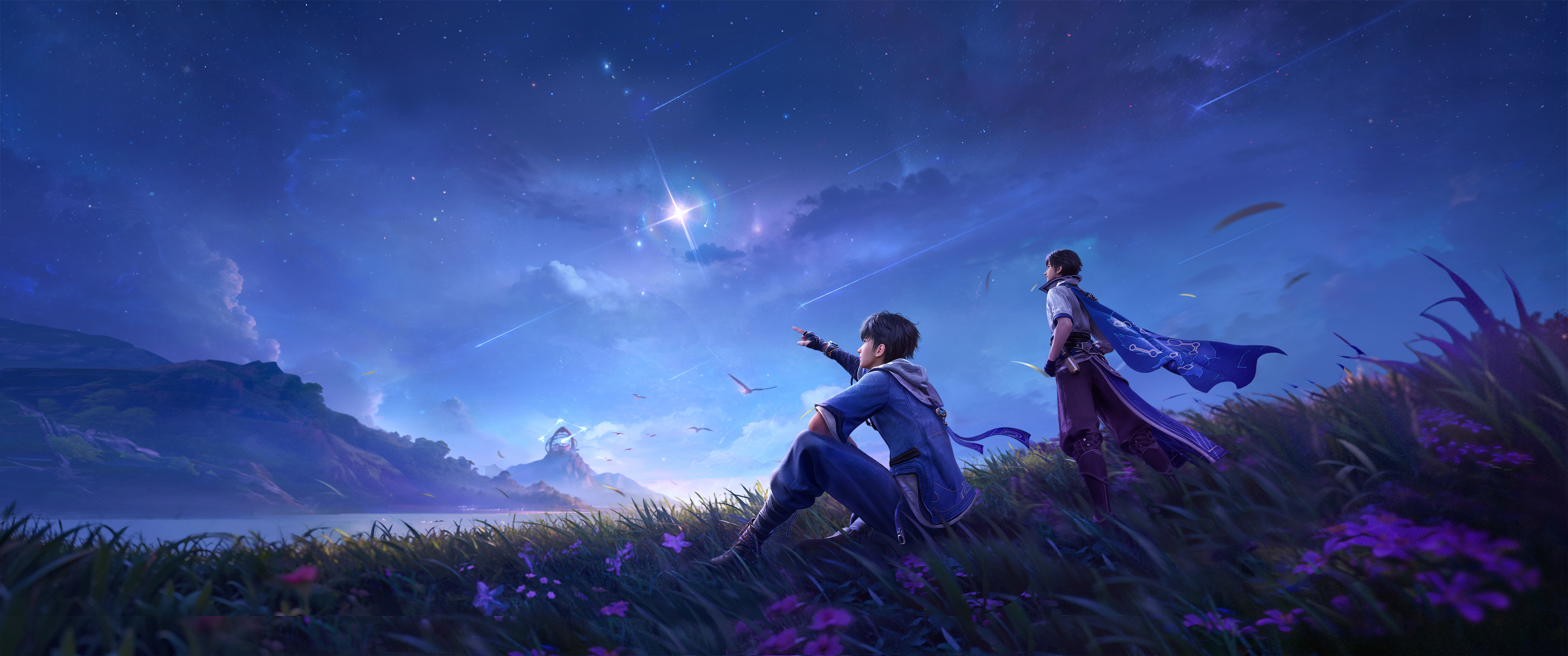 王者荣耀世界 星屿海之约3440x1440游戏高清壁纸