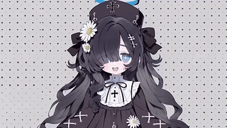 黑发可爱少女