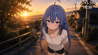 落日街头的Roxy 🌅