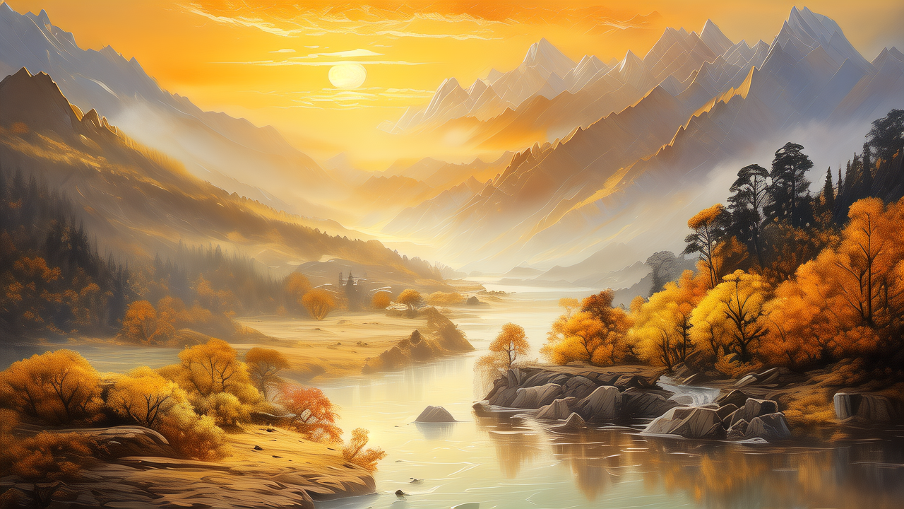 金秋山河