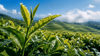 晴日茶山新露