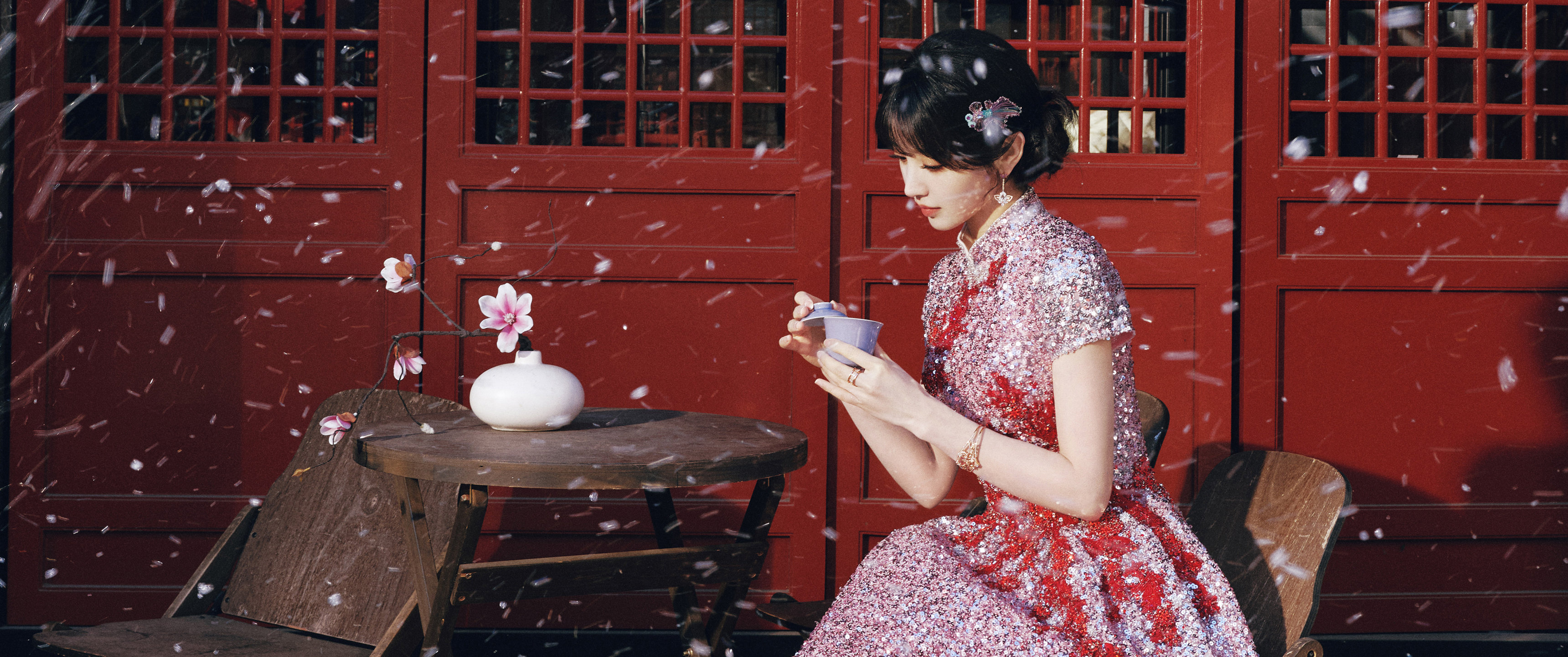 唯美古风古韵美女田曦薇