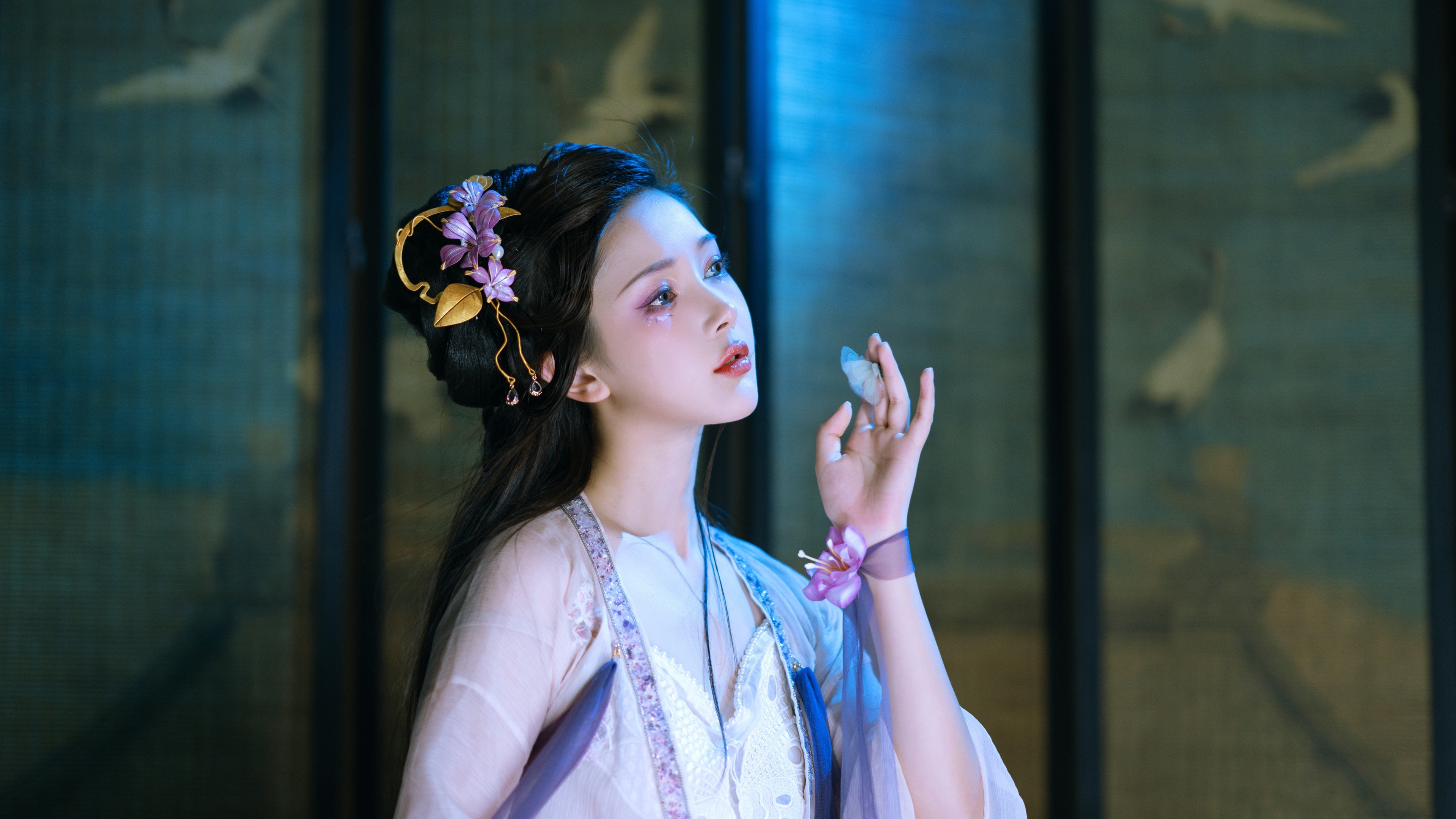 唯美古风美女 4k电脑壁