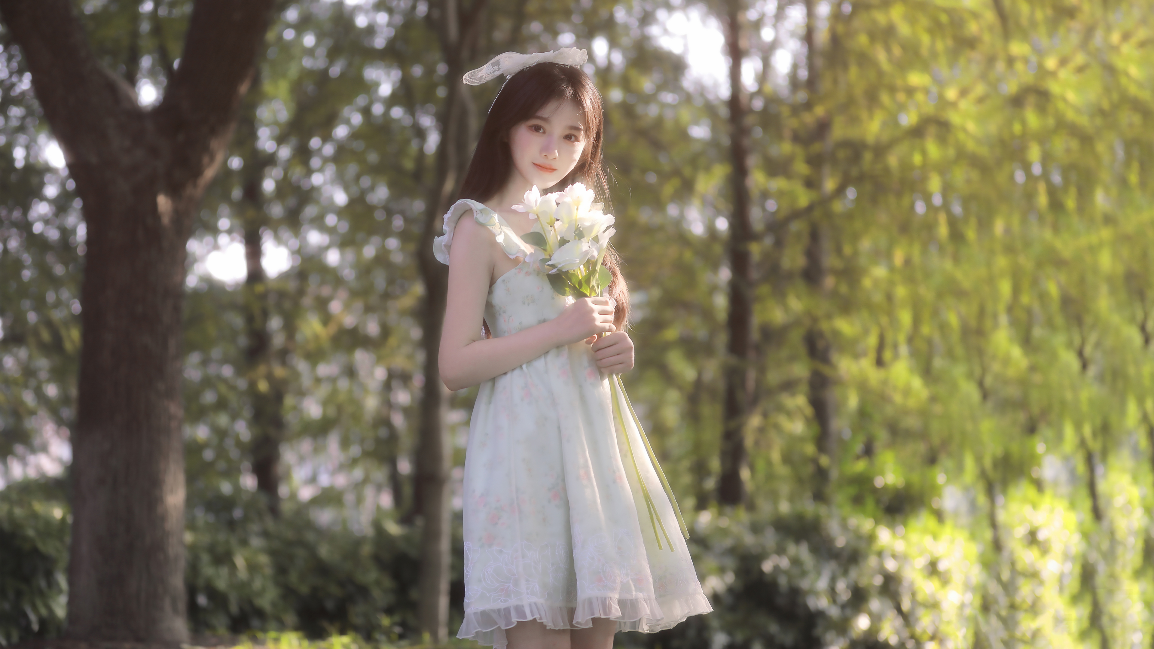 小清新 清纯 美女 裙子