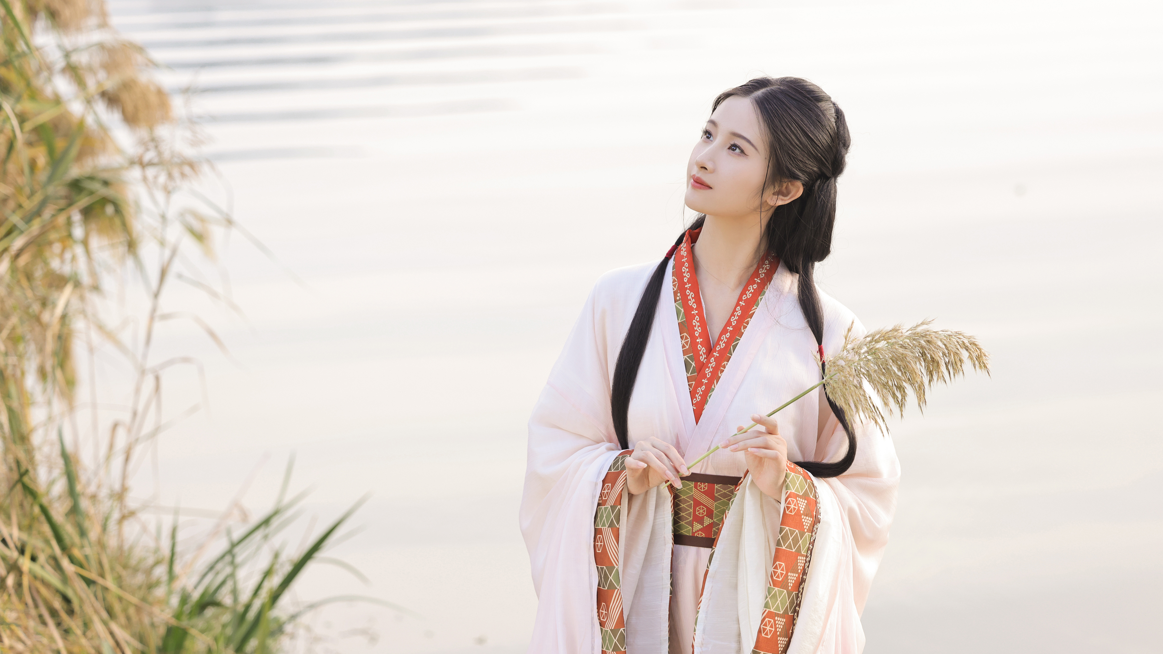 户外 湖面 清新 古风美