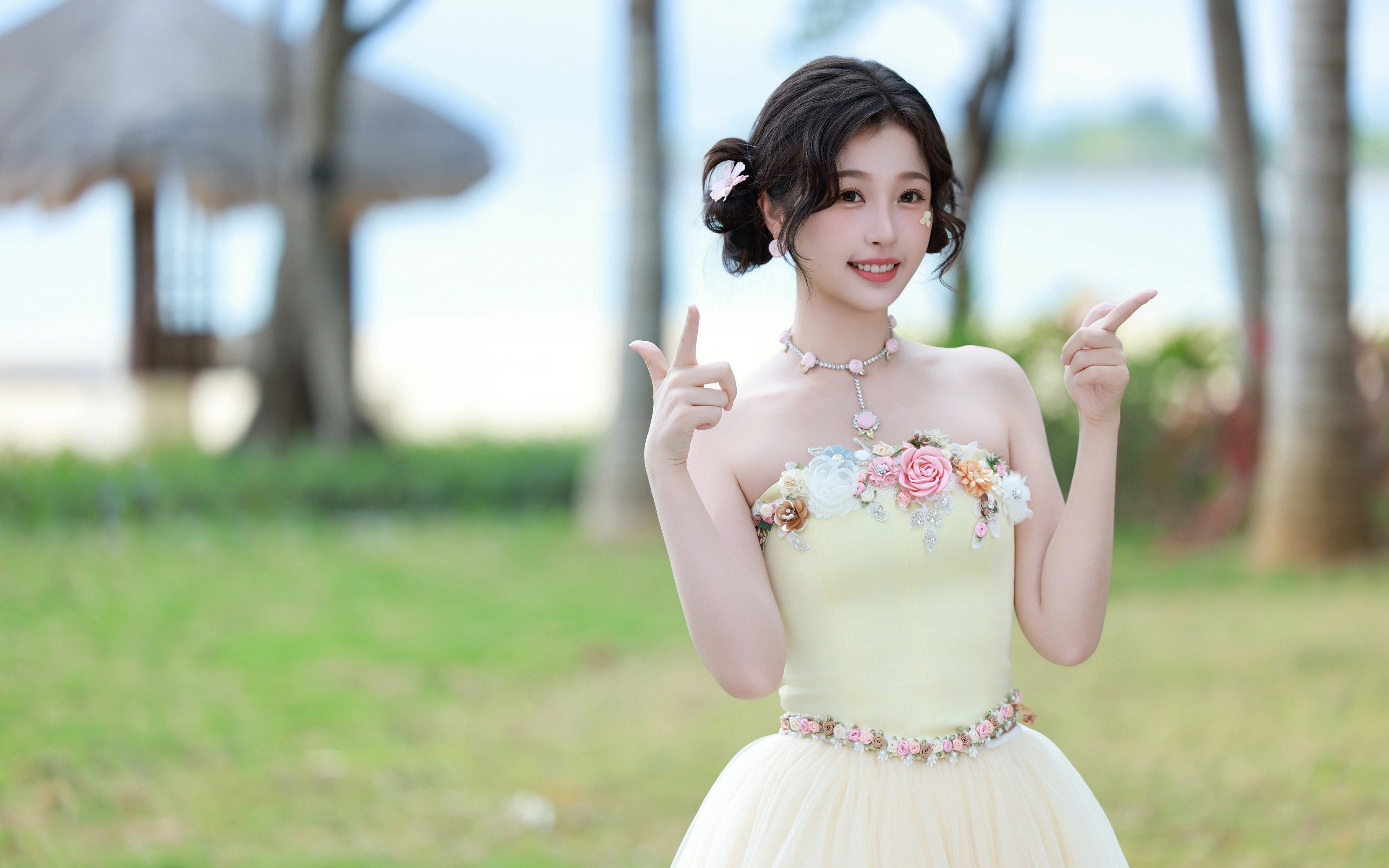 旅行可爱美女虞书欣4k壁
