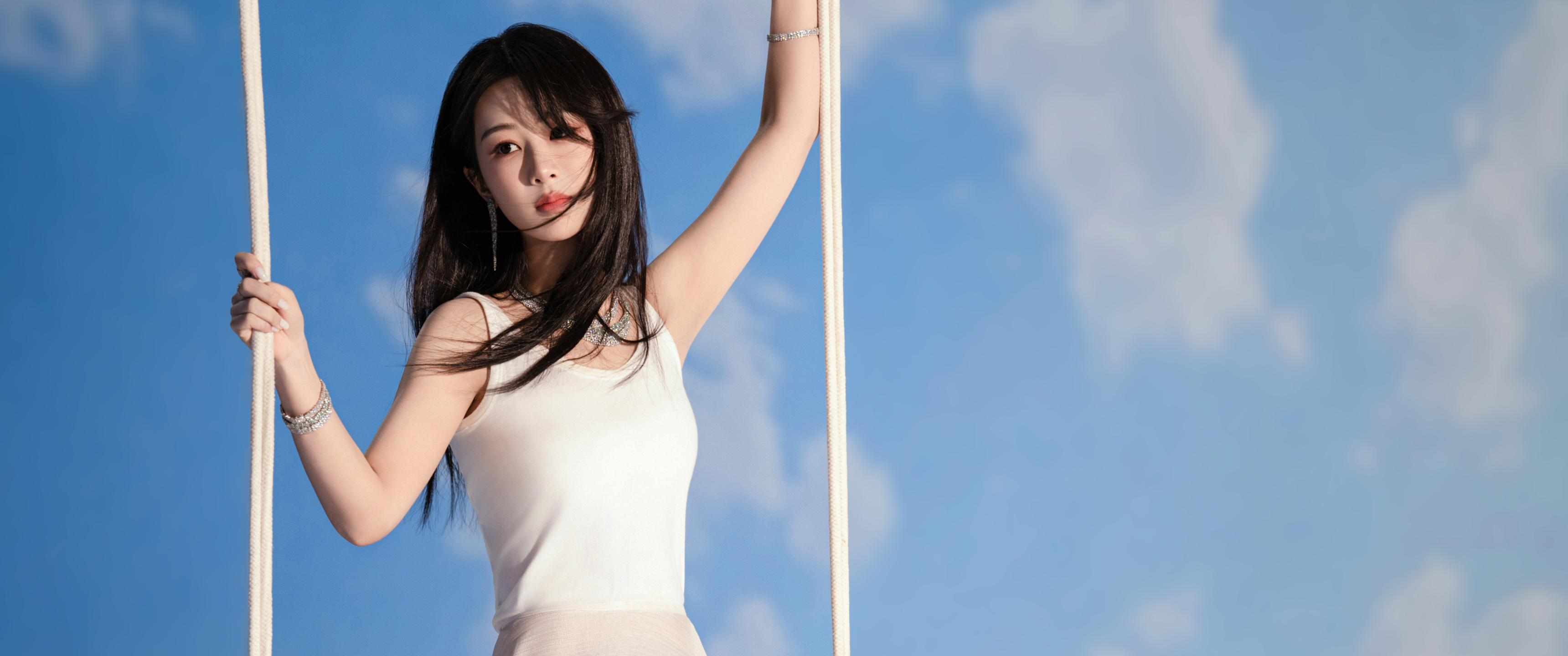 杨紫 淡雅梦境 秋千 344