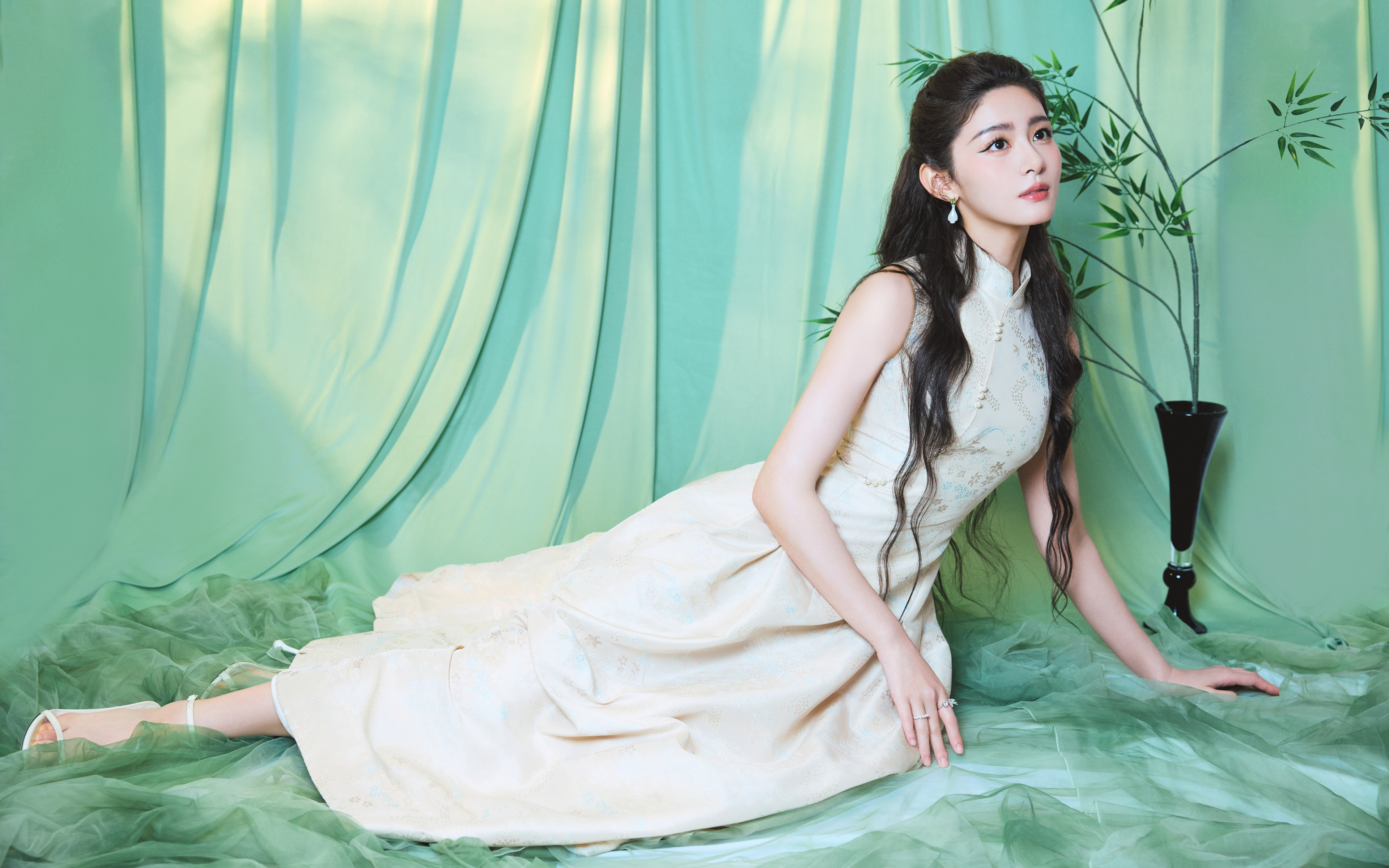 清新 靓丽 白裙美女 赵