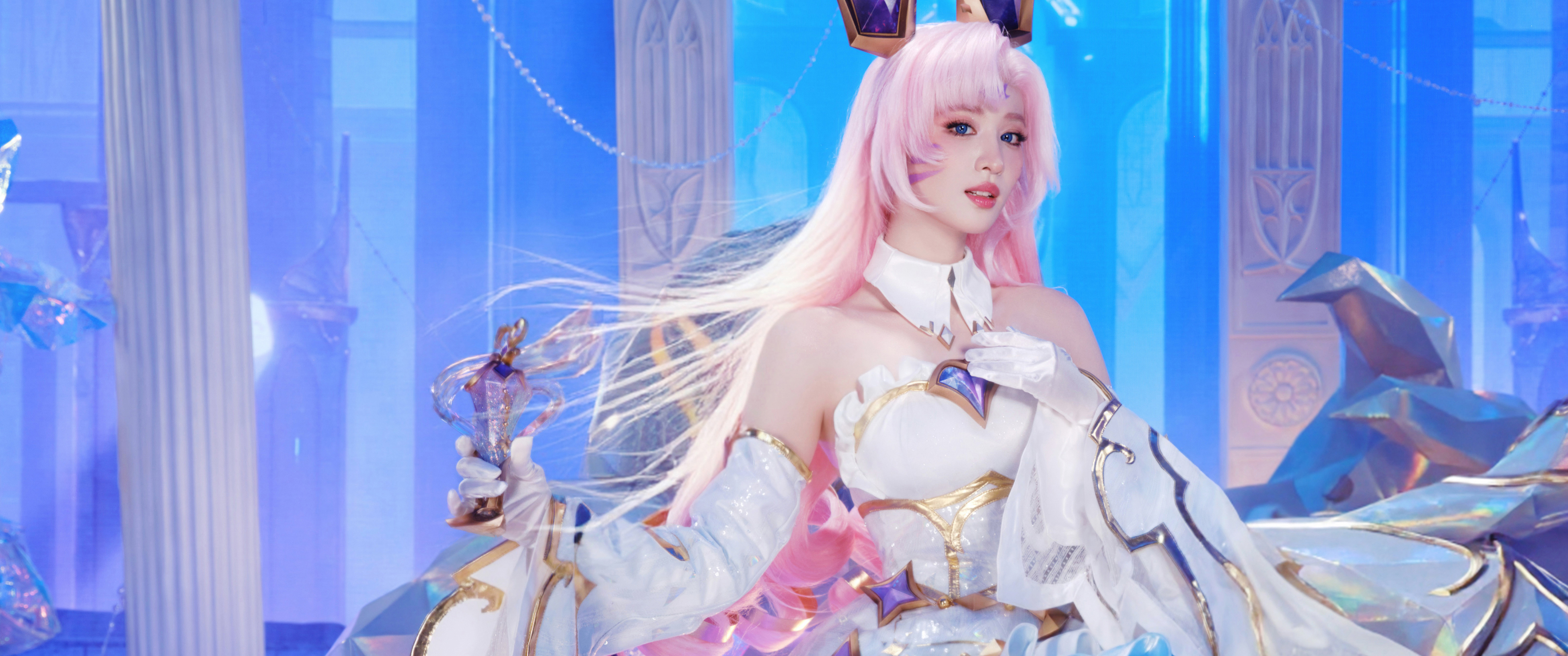 王楚然 cos阿狸 3440x14