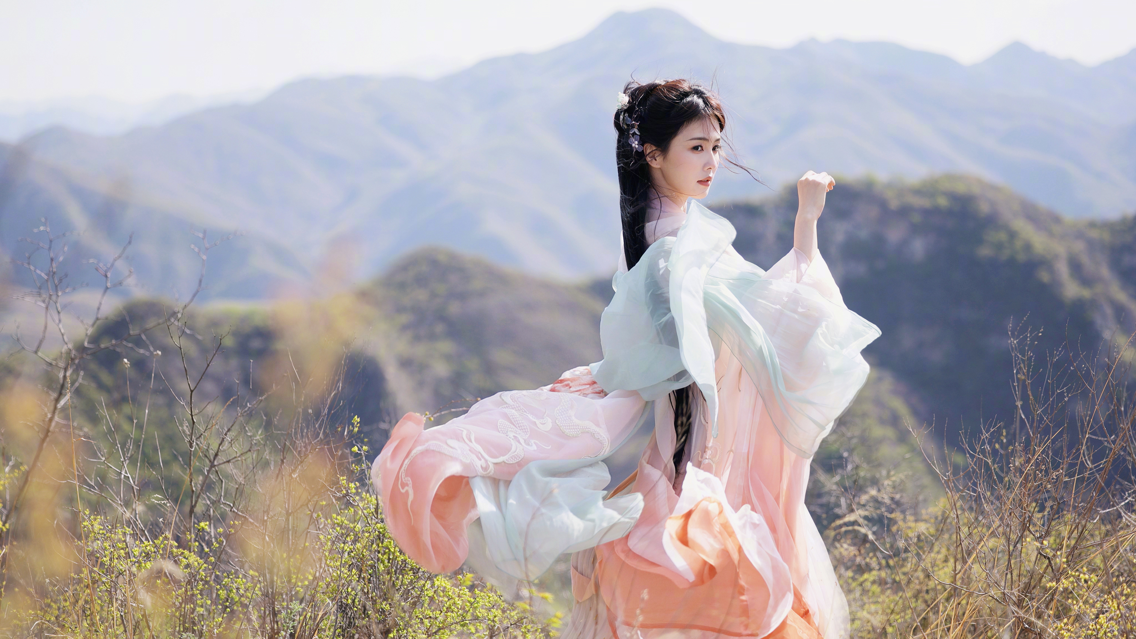 白鹿 古风 户外 高清美