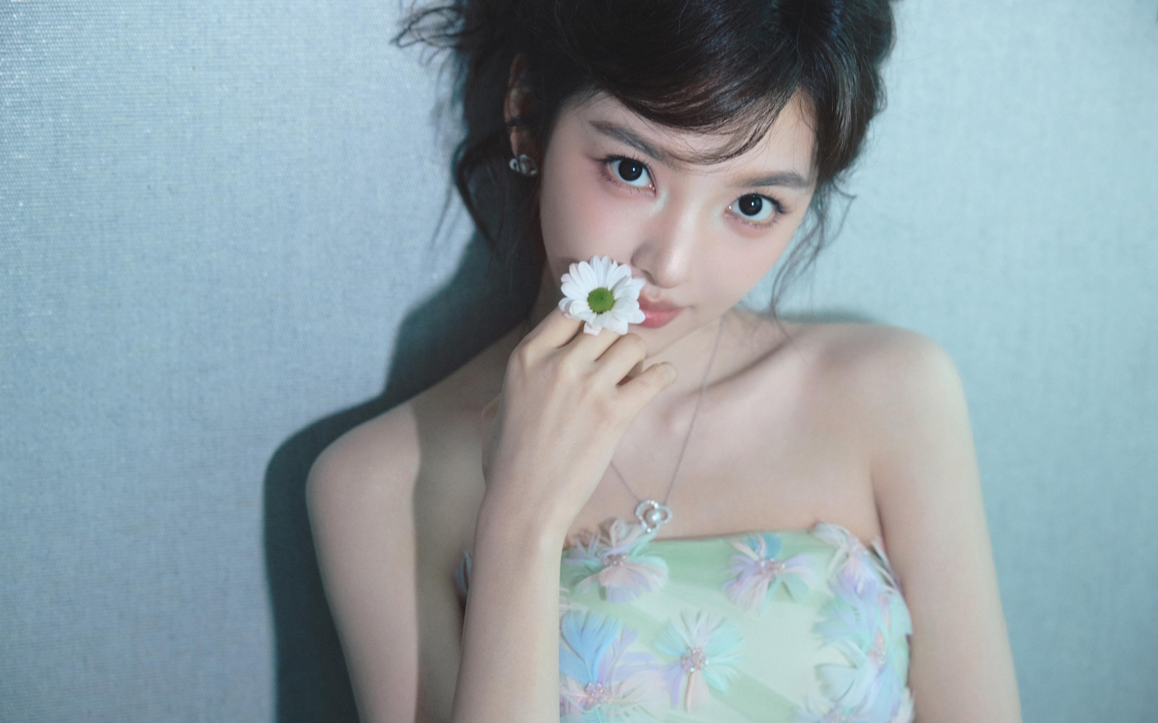 章若楠 清新裙子 小花 4