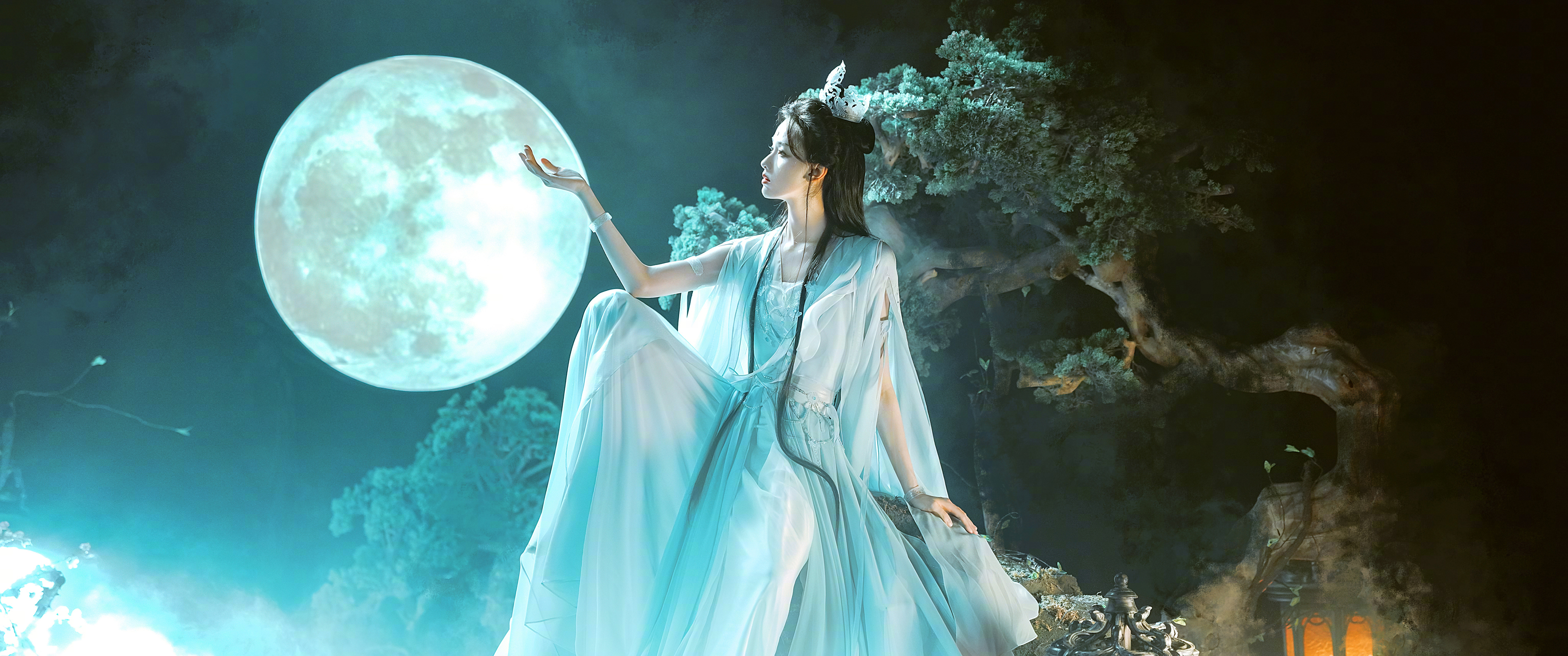 镜花水月 陈都灵 3440x1