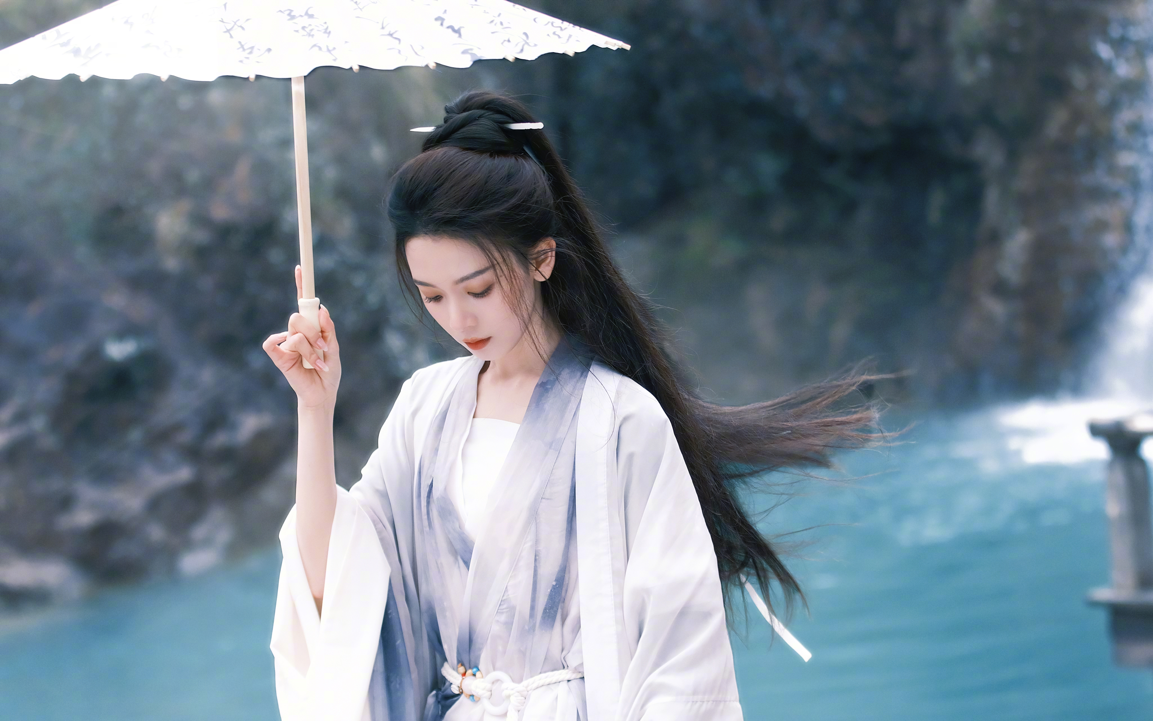 陈瑶 伞 古风 唯美美女