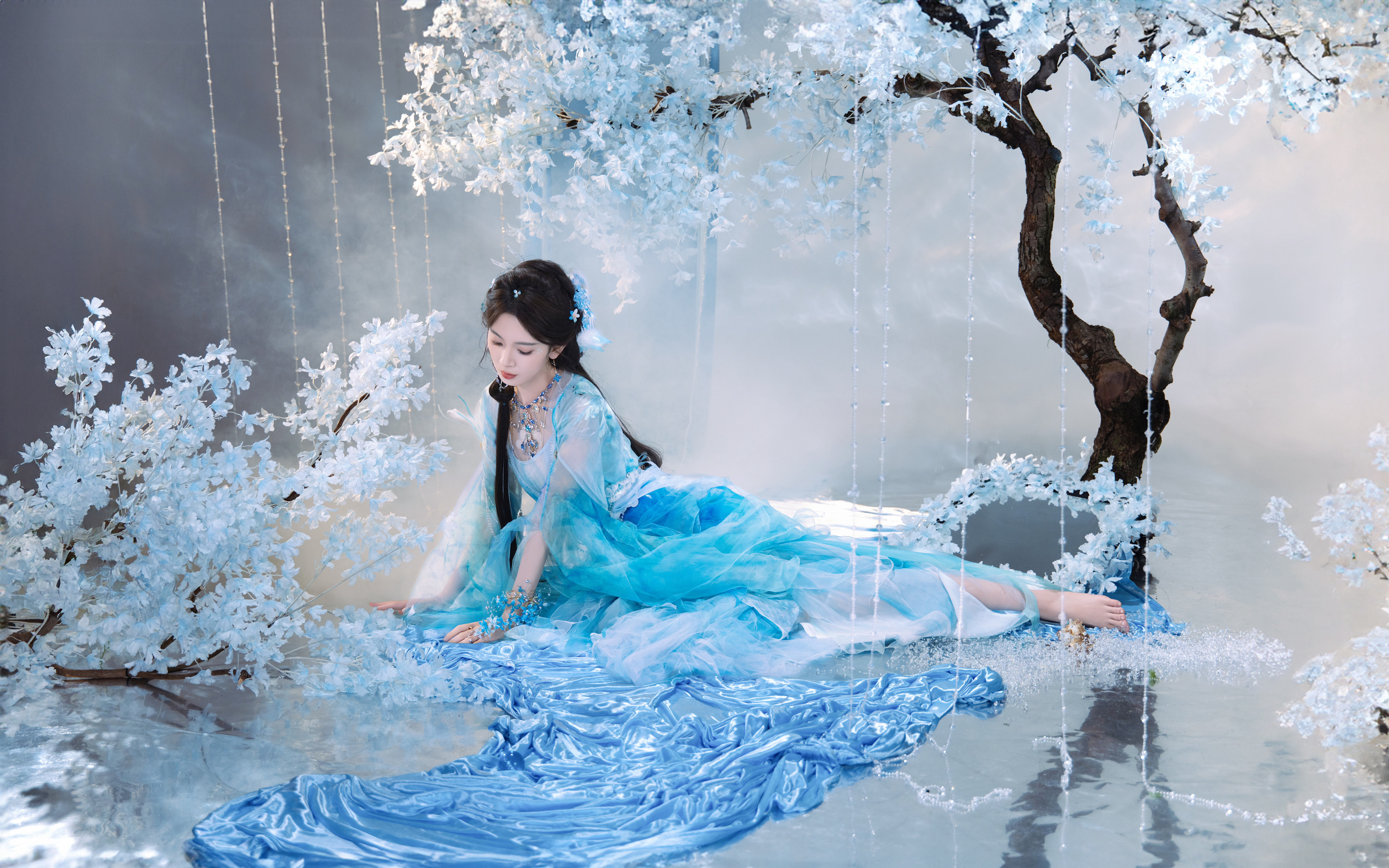 陈瑶 唯美蓝色古装4K美