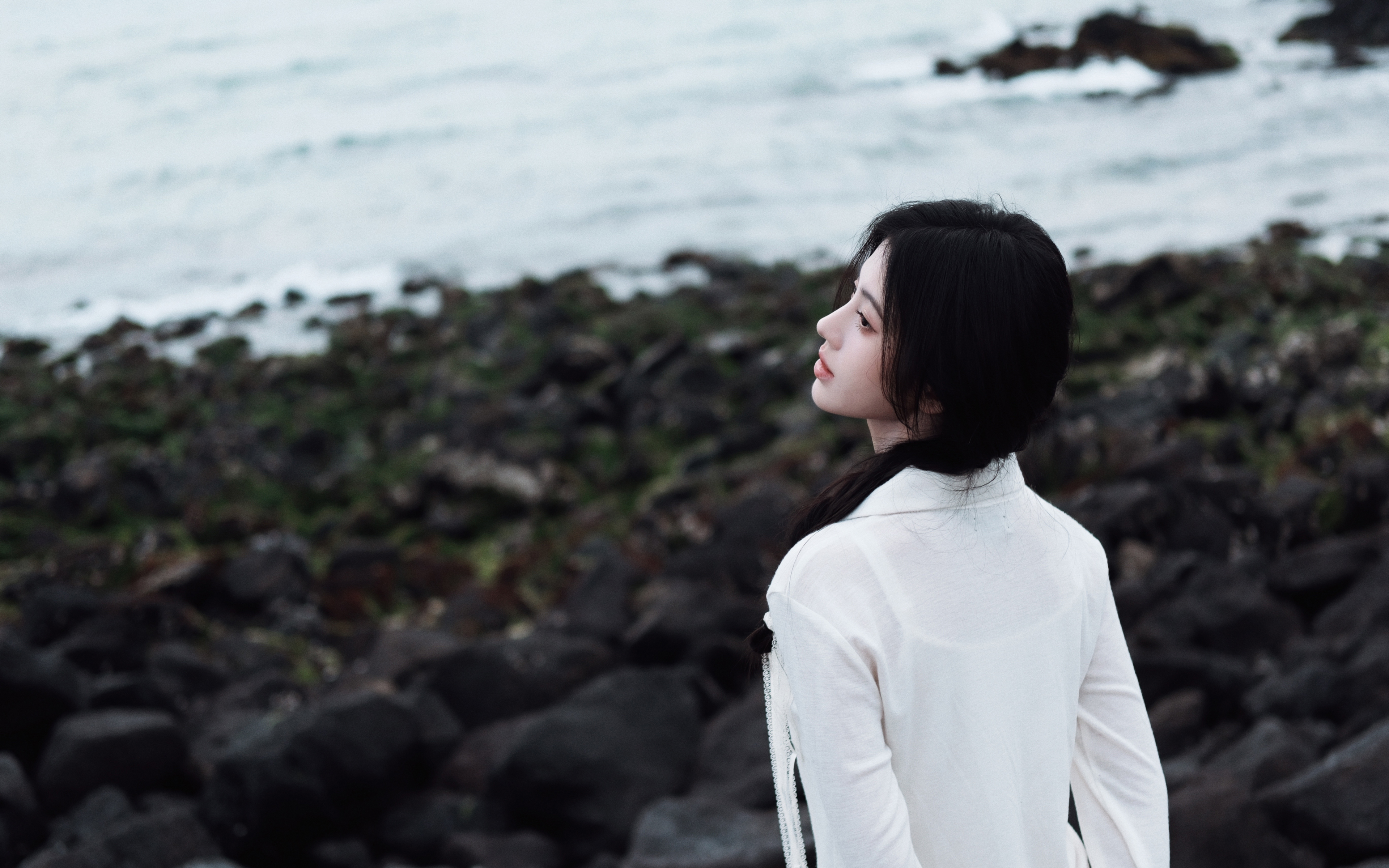 鞠婧祎背影 唯美 4K美女