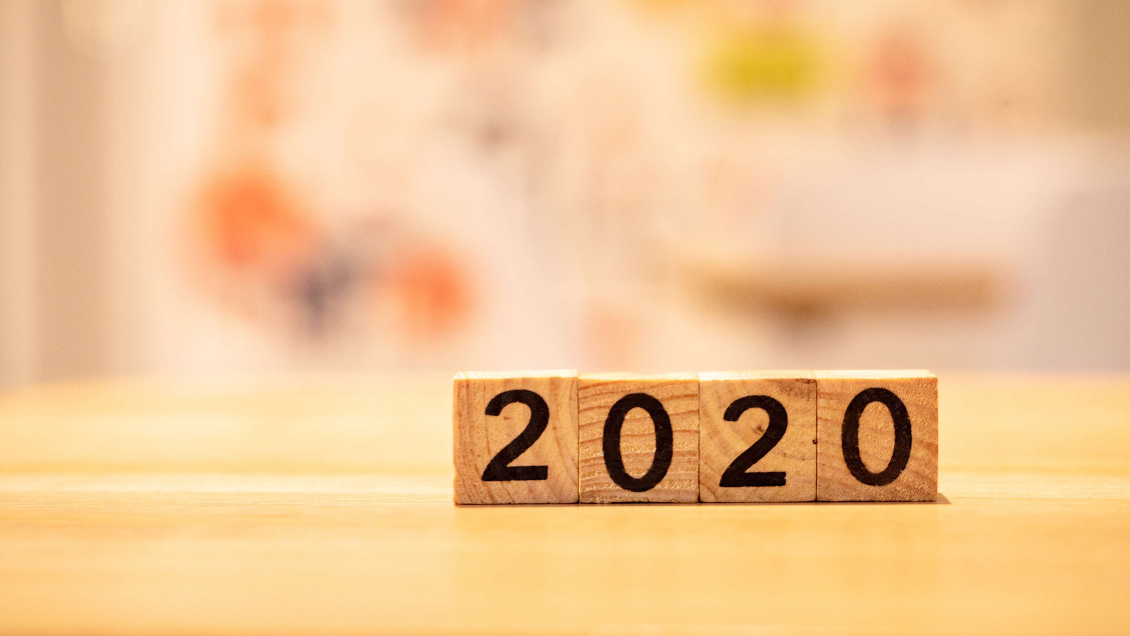 2020数字简约创意背景4k