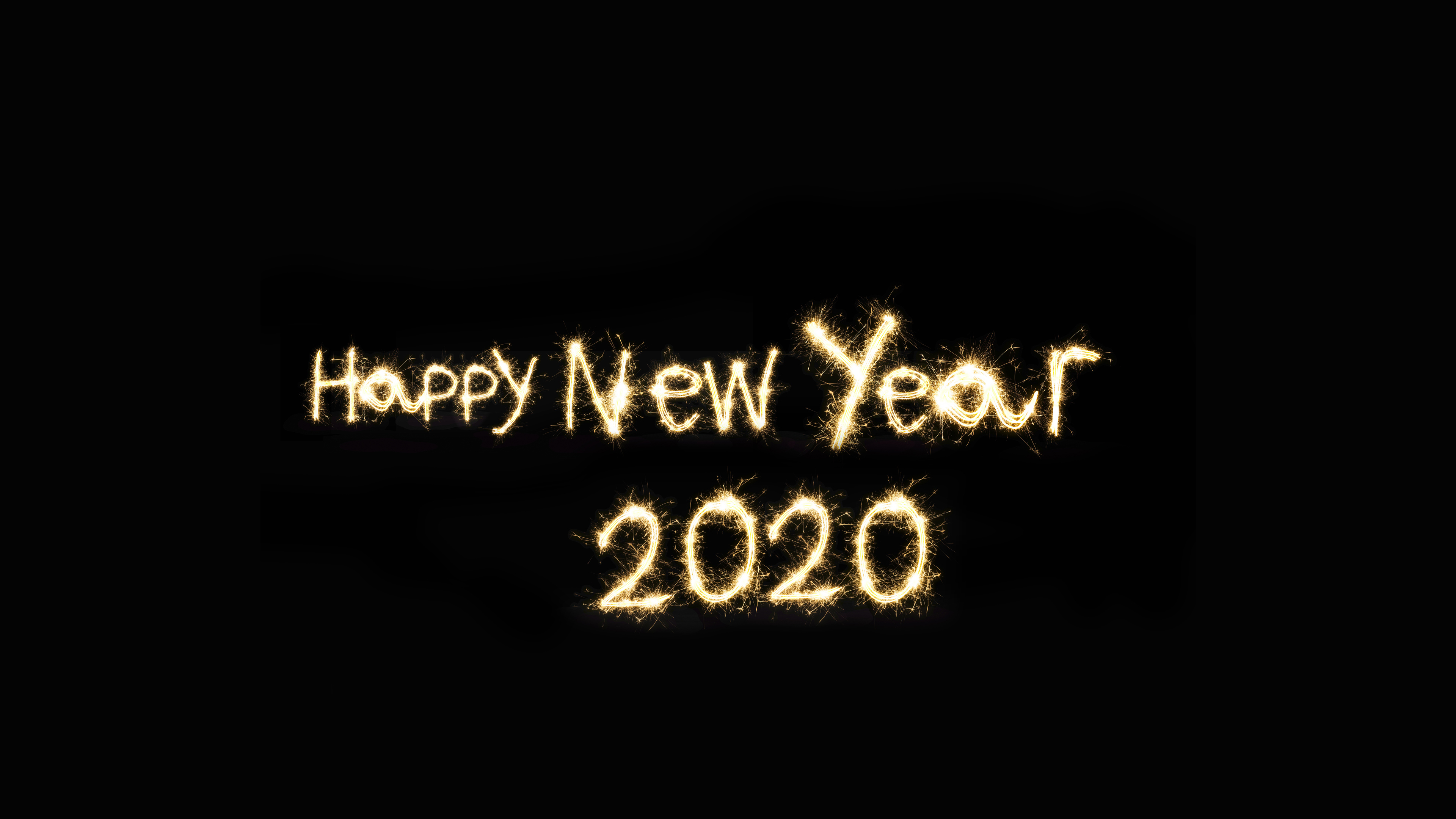 2020新年快乐烟花烟火4k