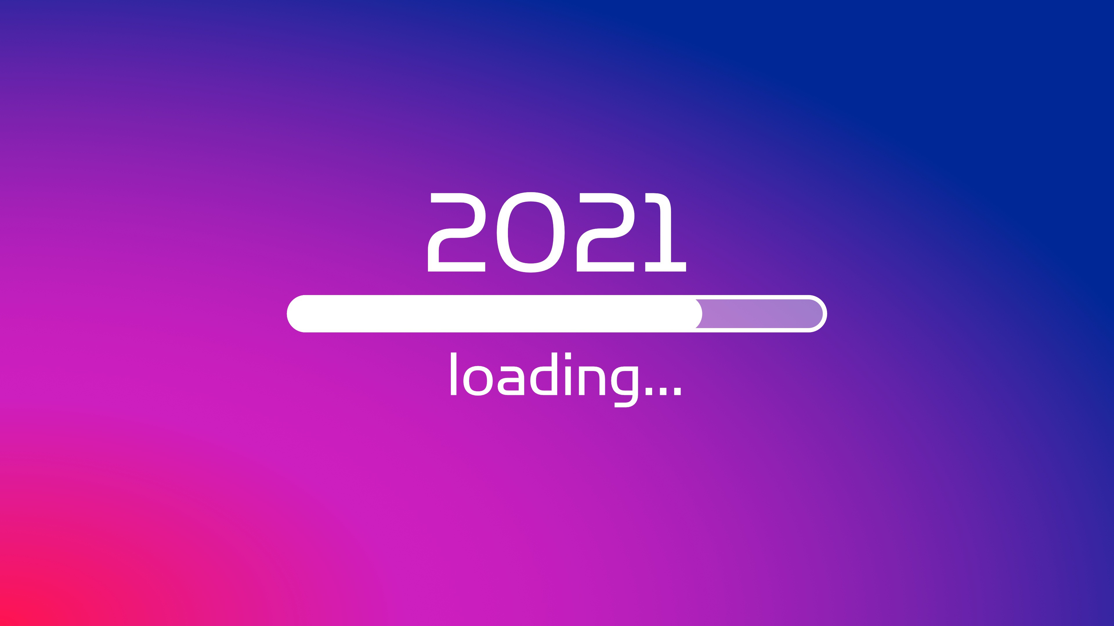 2021年新年 简单背景 极