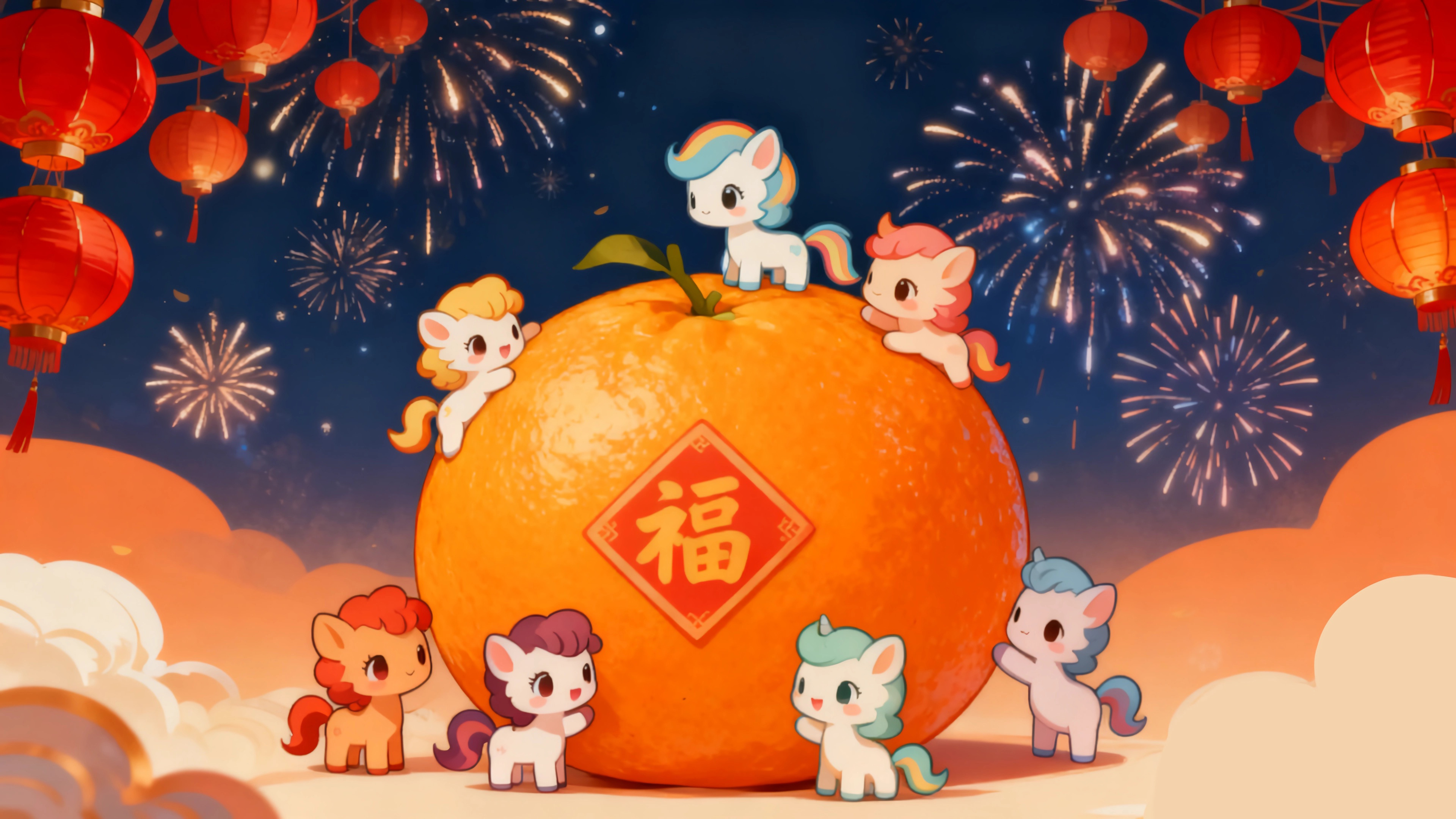 2026 可爱小马儿 桔子