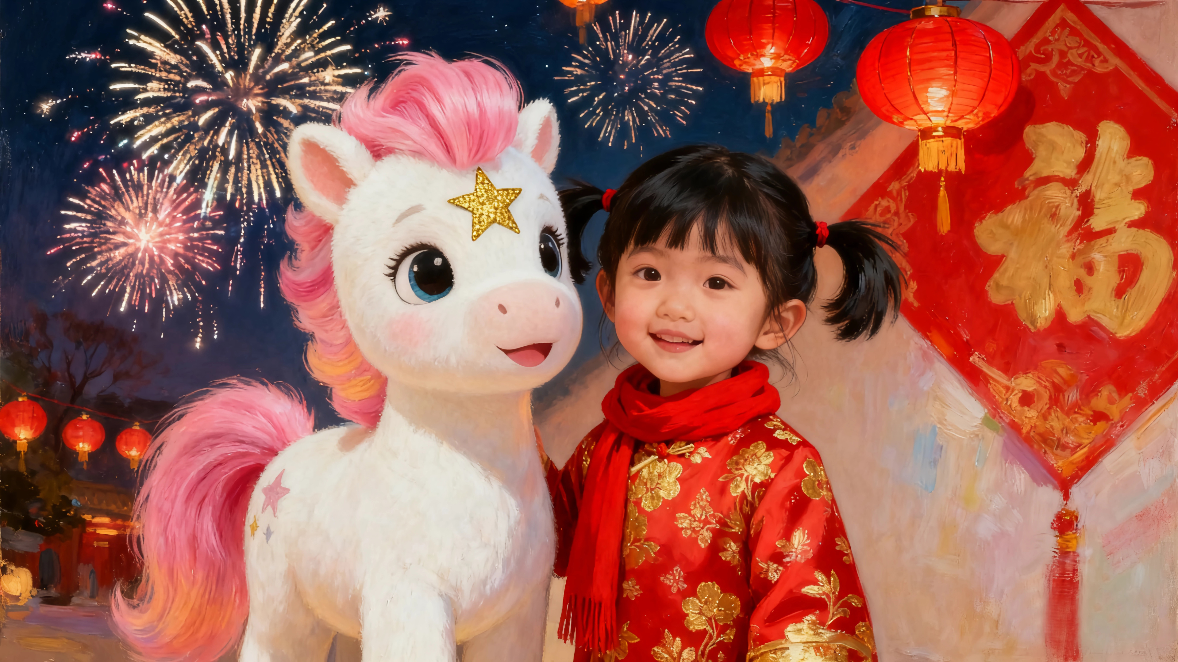 2026元旦快乐 小女孩穿