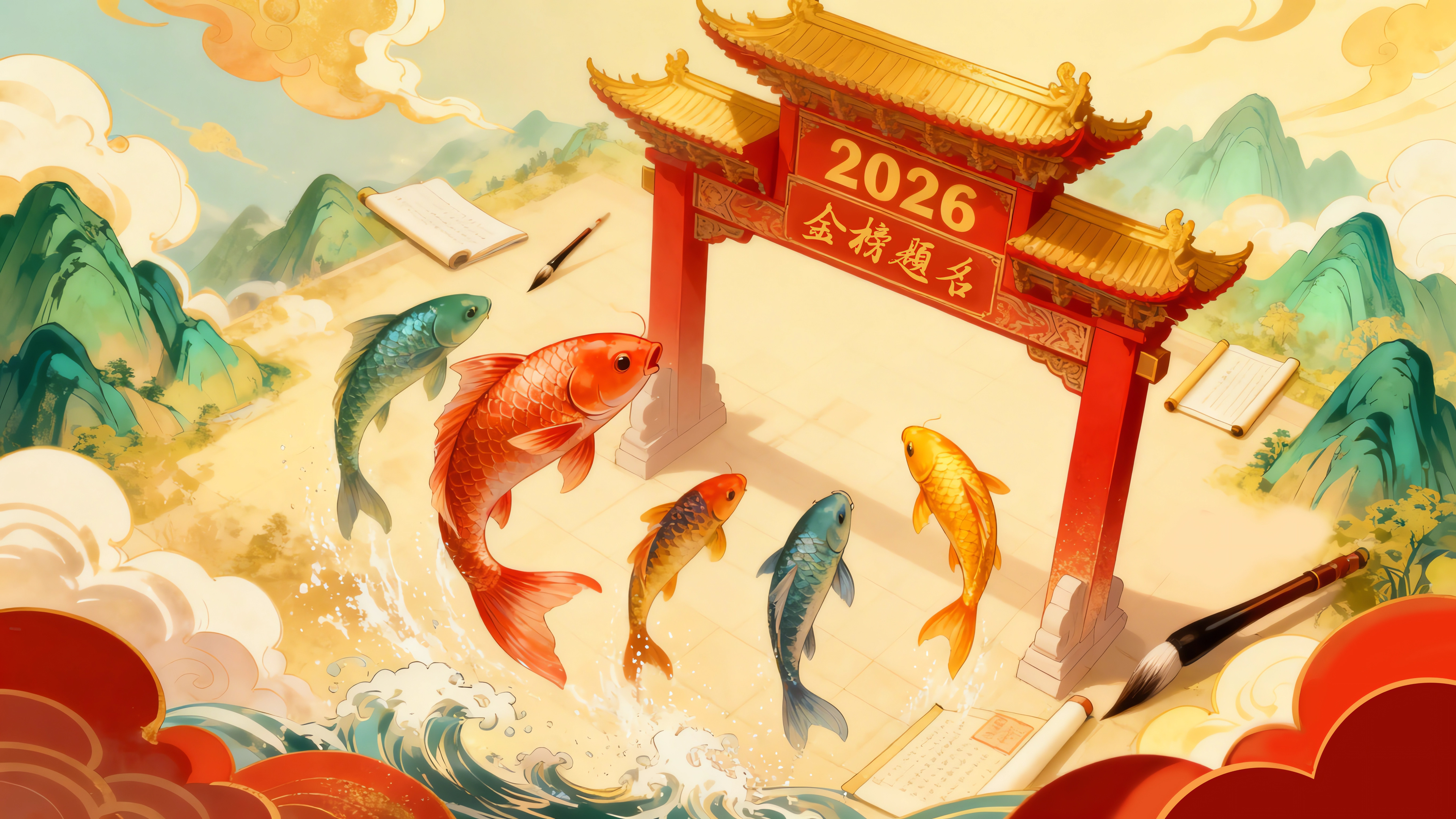 2026年 鲤鱼跃龙门 金榜
