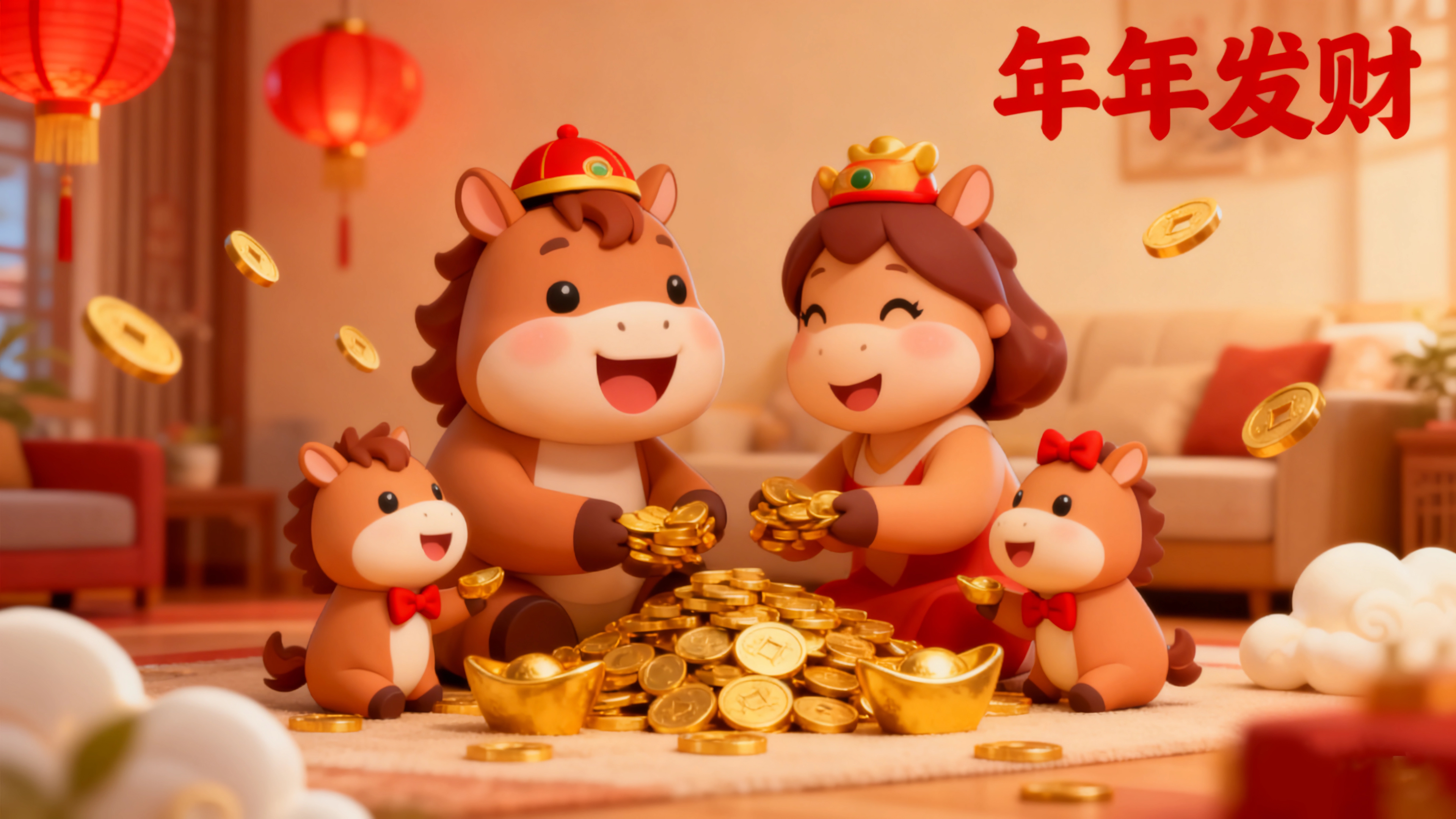 2026年马年 年年发财 金
