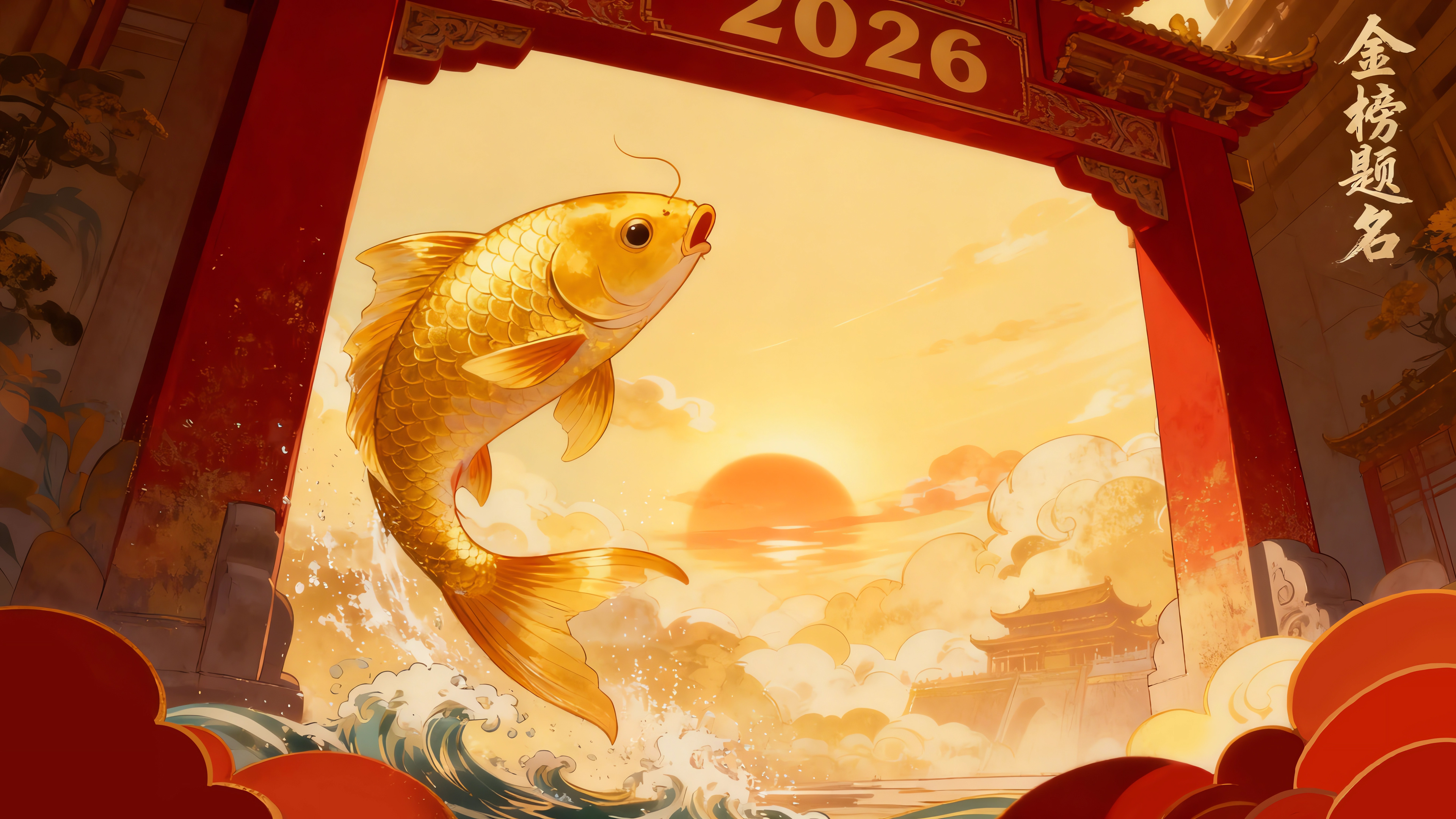 2026金榜题名 鲤鱼跃龙