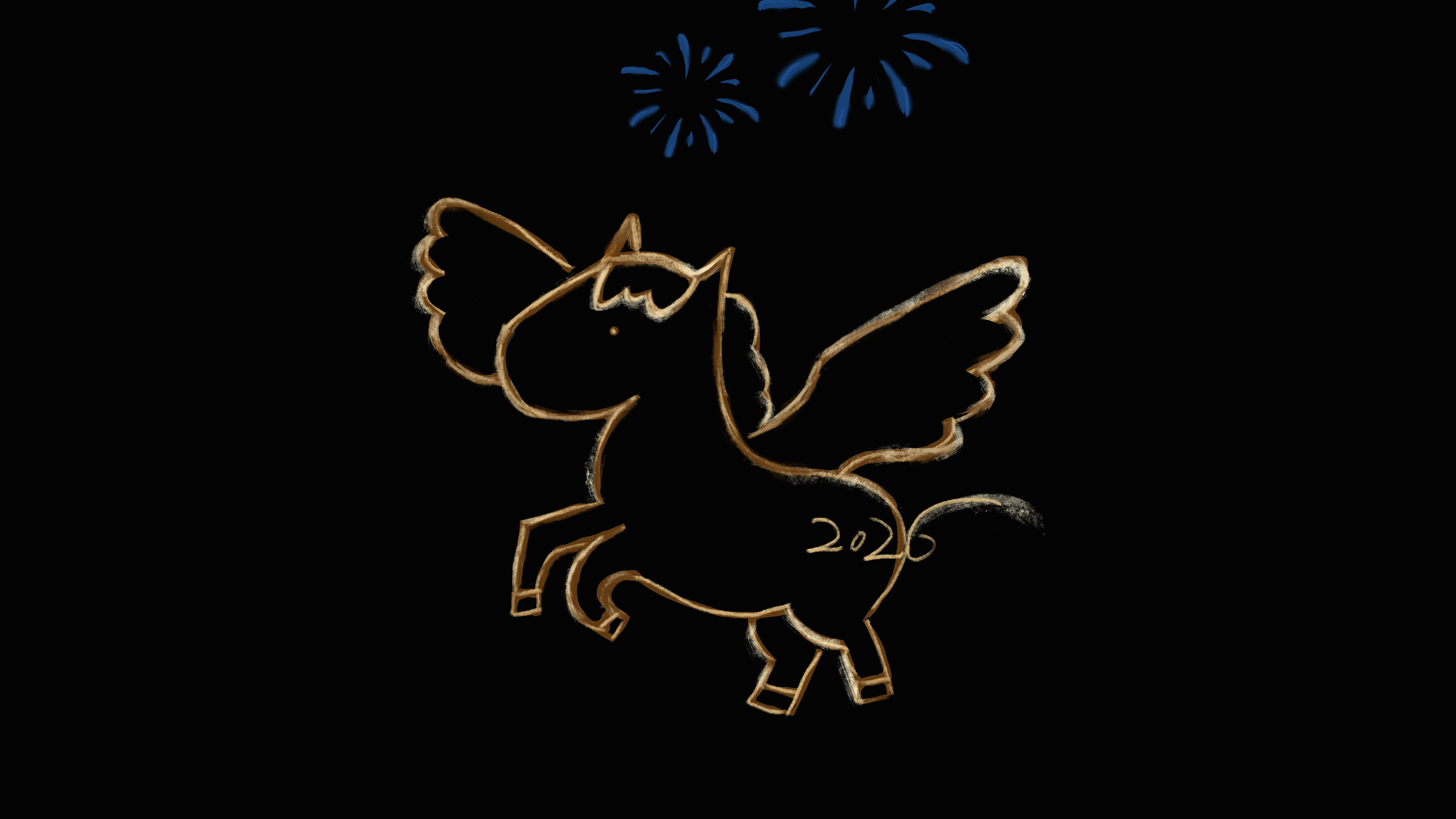 2026金马 新年 黑色背景