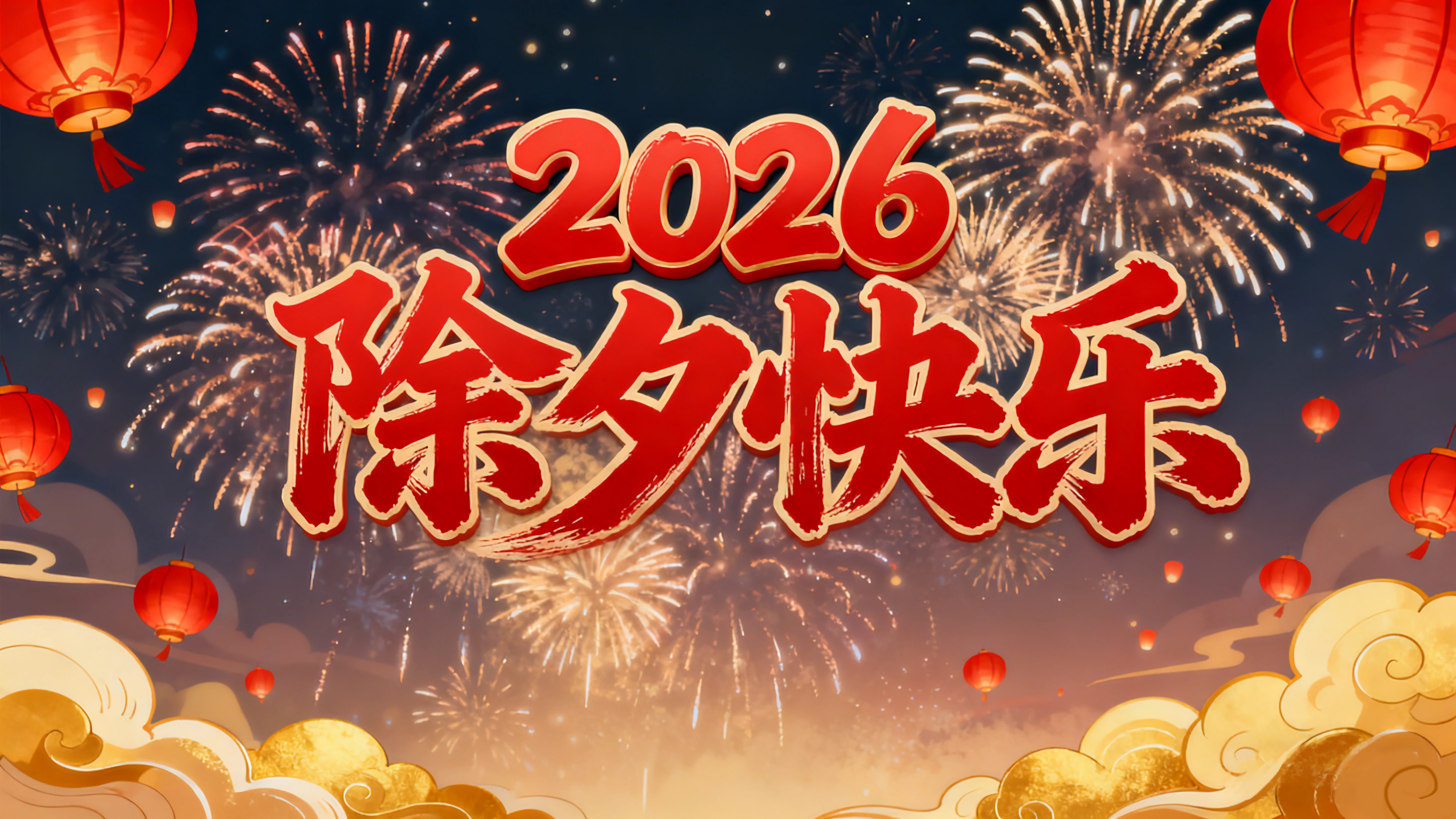 2026除夕快乐4k壁纸
