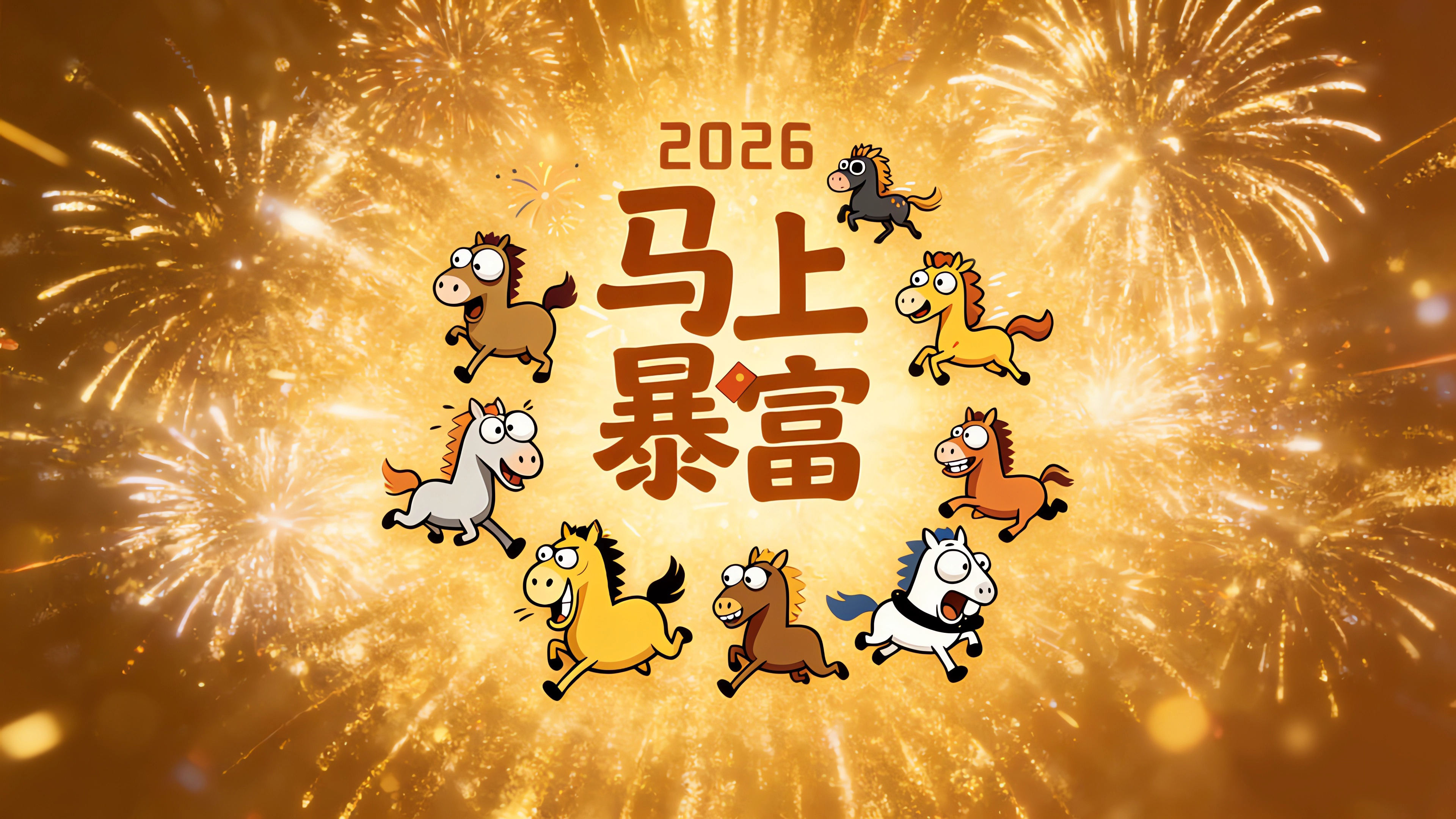 2026马上暴富 可爱马儿