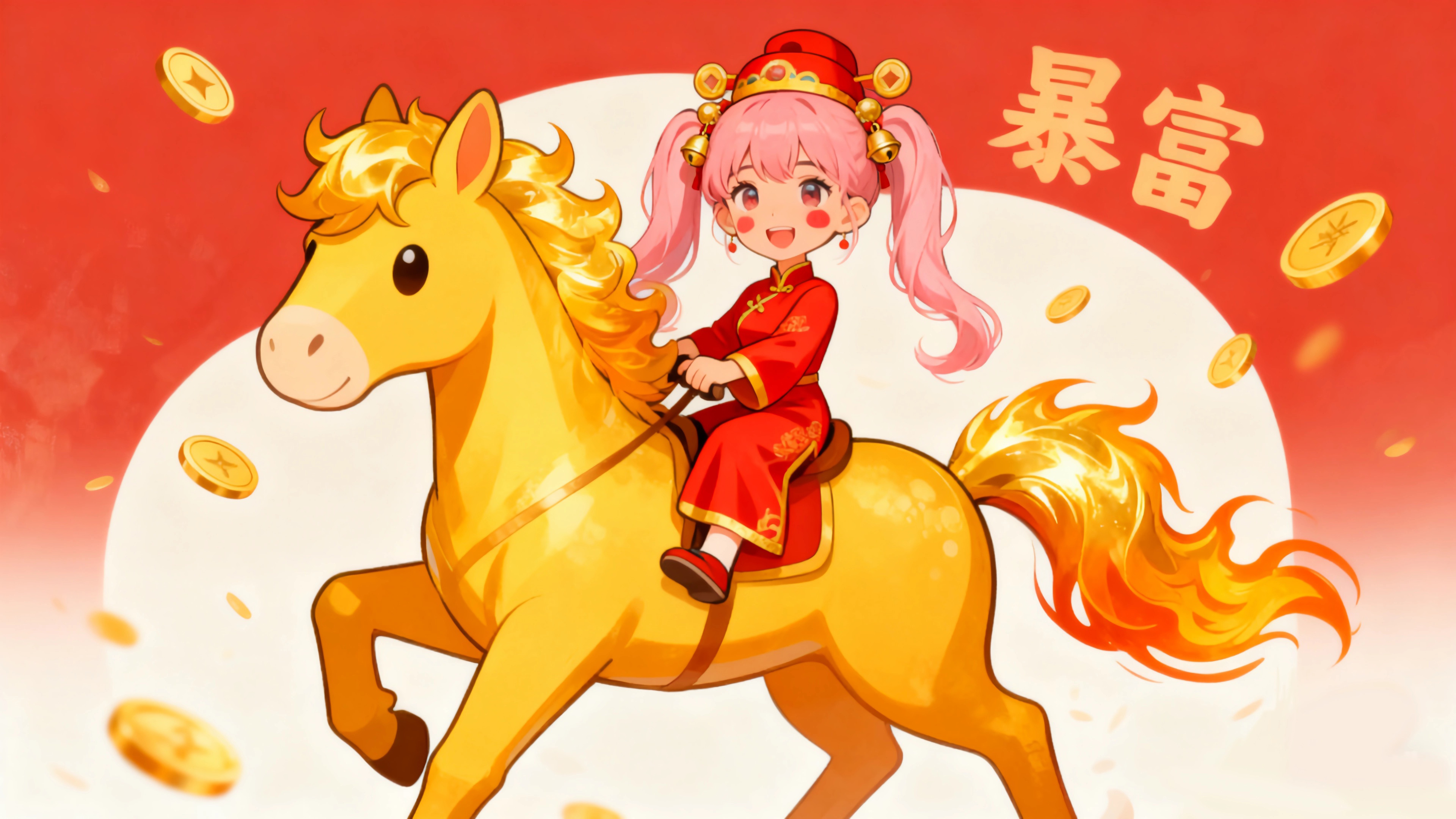 2026马上暴富 骑马的小