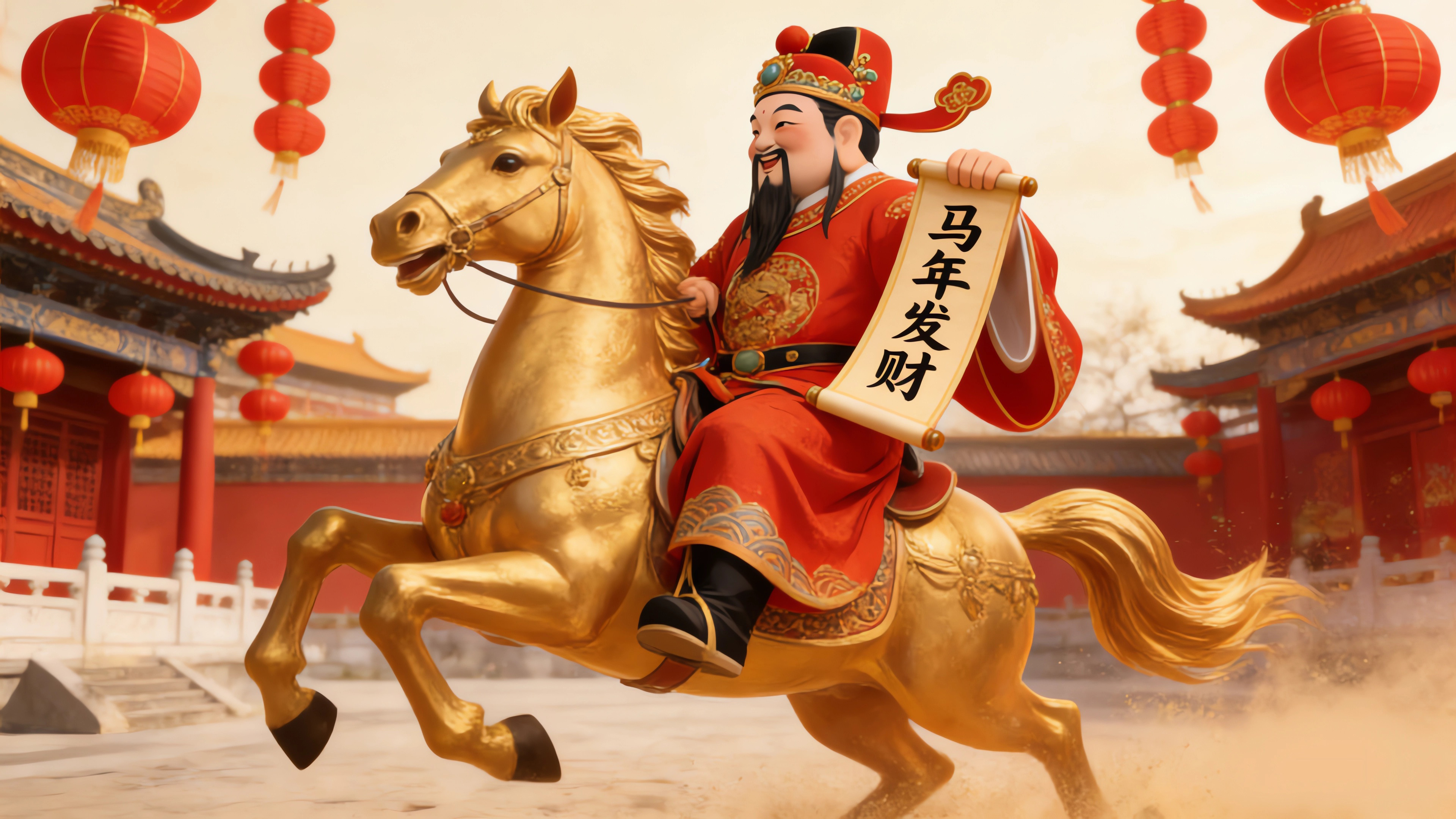 2026马年发财 黄金马 财