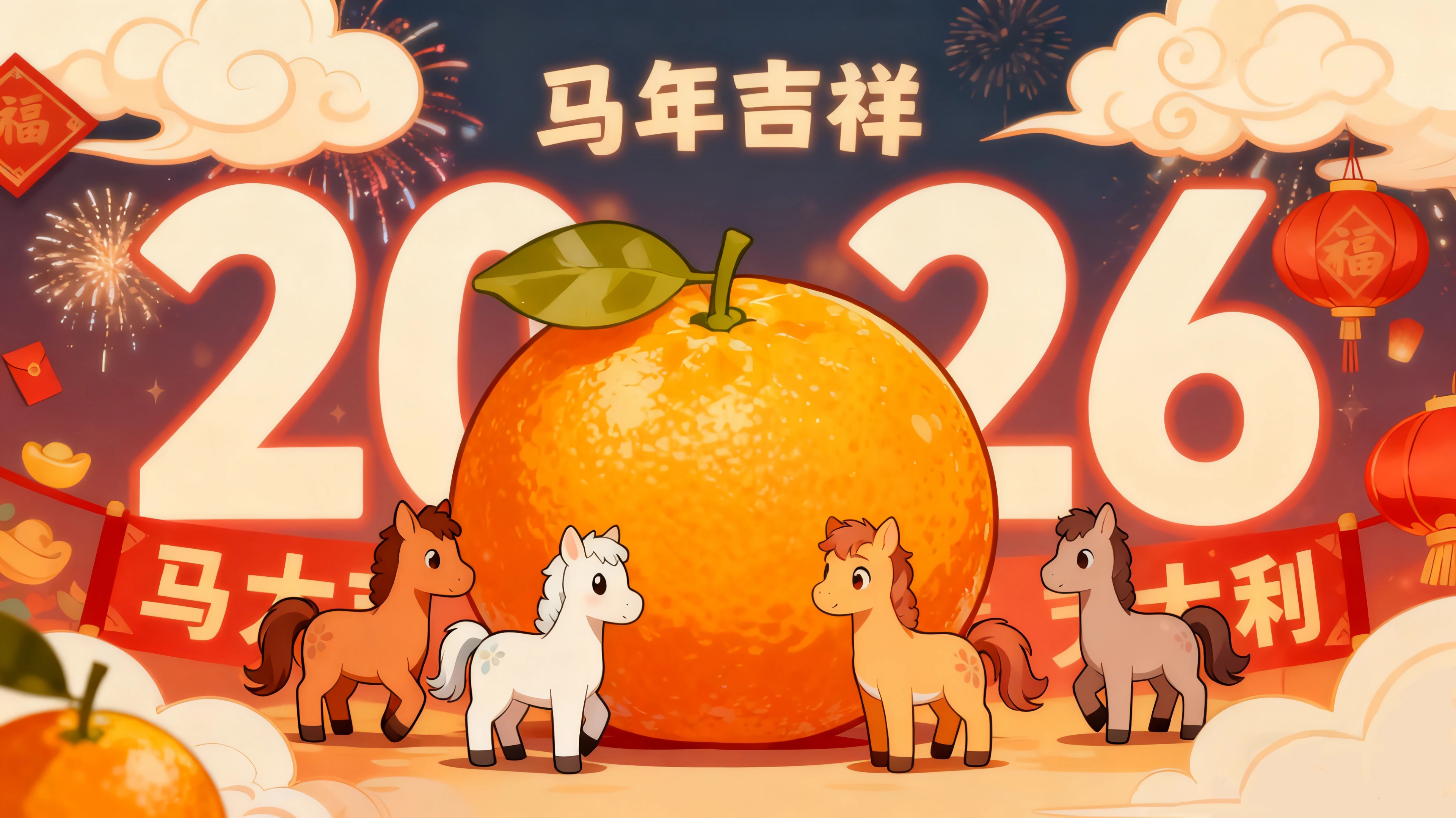 2026马年吉祥4k壁纸