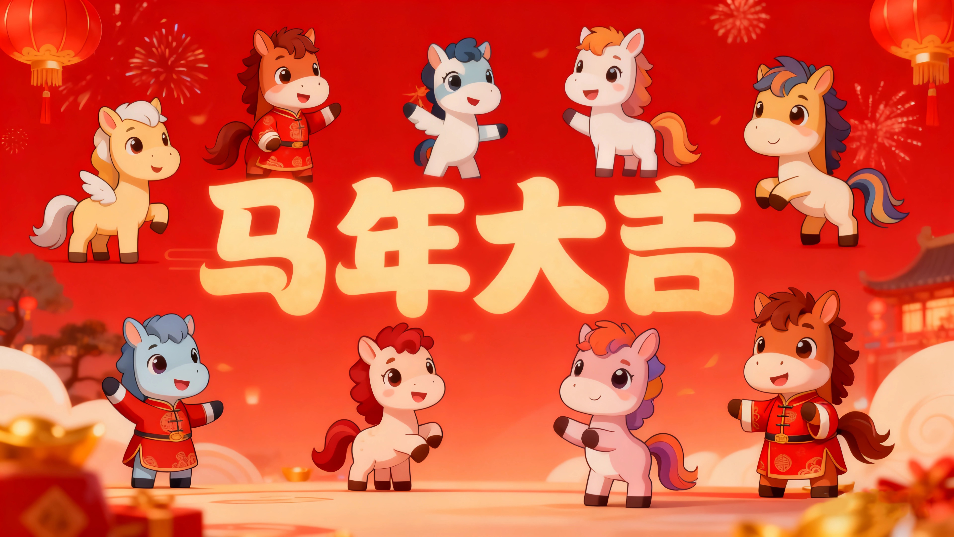 2026马年大吉 9只可爱小